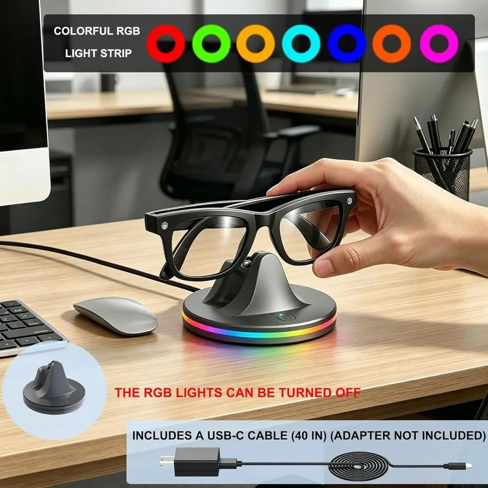 Charging Dock Stand for Meta Ray-Ban Smart Glasses